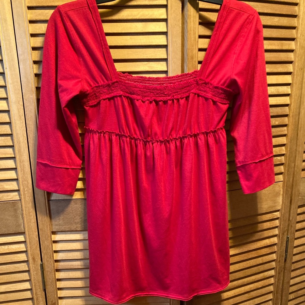 Tyte Jeans Red BOHO Pheasant Style Top